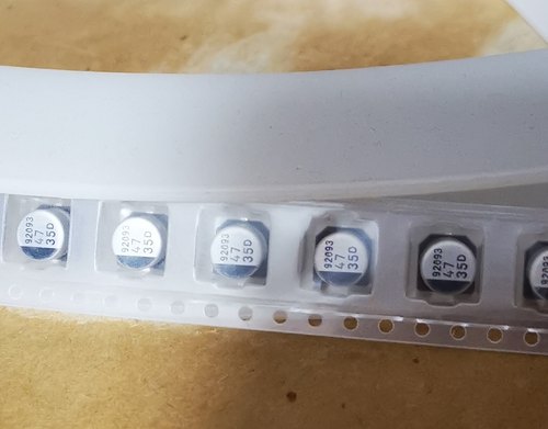 三和贴片铝电解电容 35V47UF 6.3X5.4 高频低阻