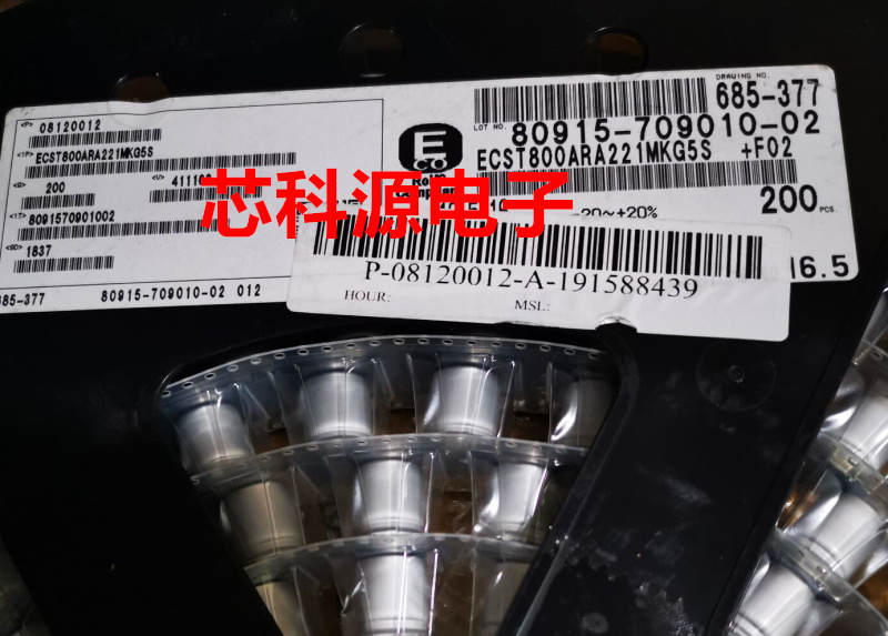 ECST800ARA221MKG5S 220UF 80V 黑金刚贴片铝电解 12x16 80V220UF