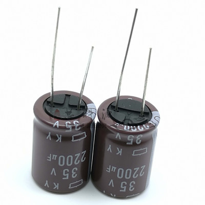 日本化工黑金刚电解电容 35V2200UF KY 高频低阻 16*31 长脚