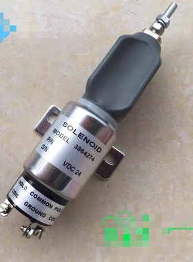 山重JCM921 913 924 916停车开关熄火电磁阀 康明斯B5.9发动机24V