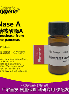 RNase A 核糖核酸酶A RNA酶 实验试剂 [PH0624 PHYGENE]