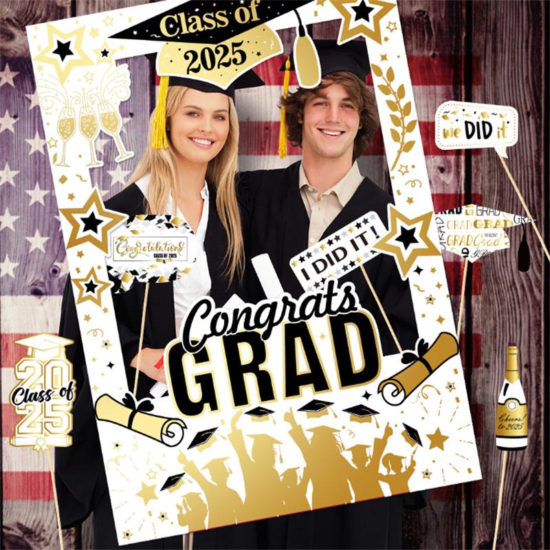 毕业季派对装饰手持搞怪拍照道具