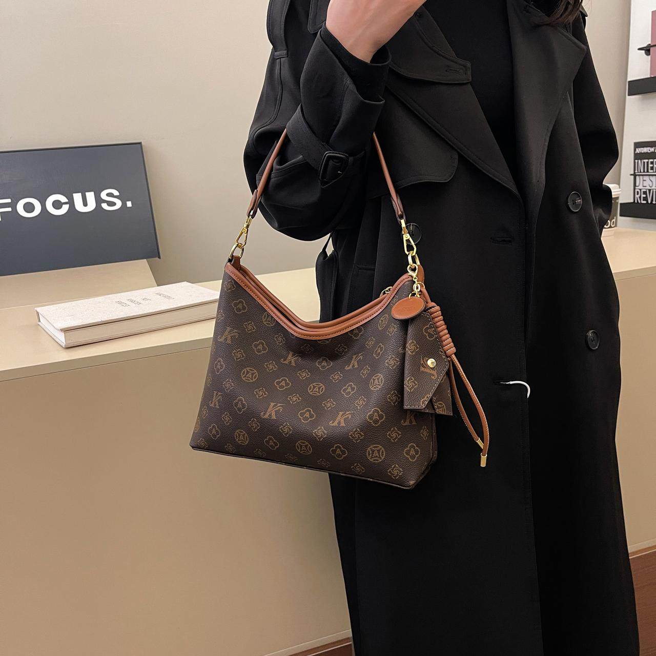 CITEX LV官方旗舰店大容量时尚女包2024秋冬新款单肩斜挎包老花复