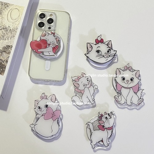 可爱玛丽猫便携伸缩磁吸气囊支架