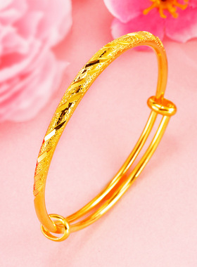 流星雨光面推拉可调节手镯