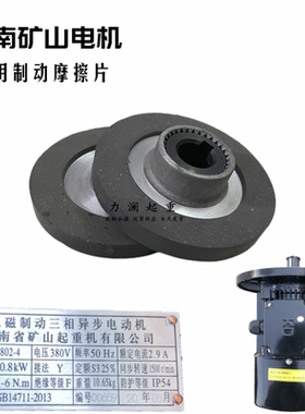 YCD22-4 1.5KW 河南锐思特黑色软启动电机电磁制动器刹车盘摩擦片