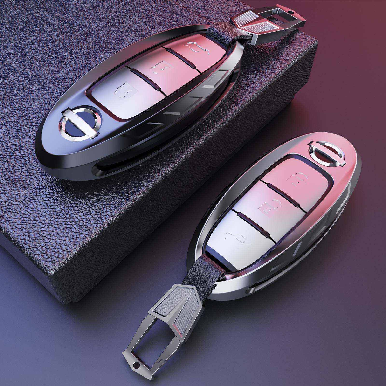 专用于13-21款日产天籁钥匙套尼桑汽车钥匙包高档12款公爵钥匙