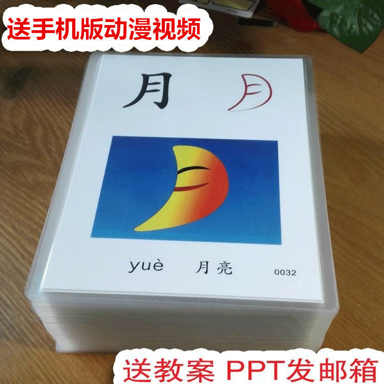教学认字教材幼儿识字大卡片有图宝宝3-6岁早教象形字卡教师用卡