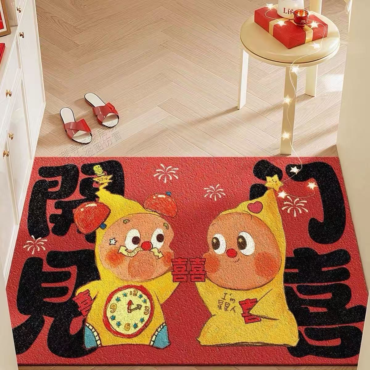 星星人入户门地垫结婚乔迁专用