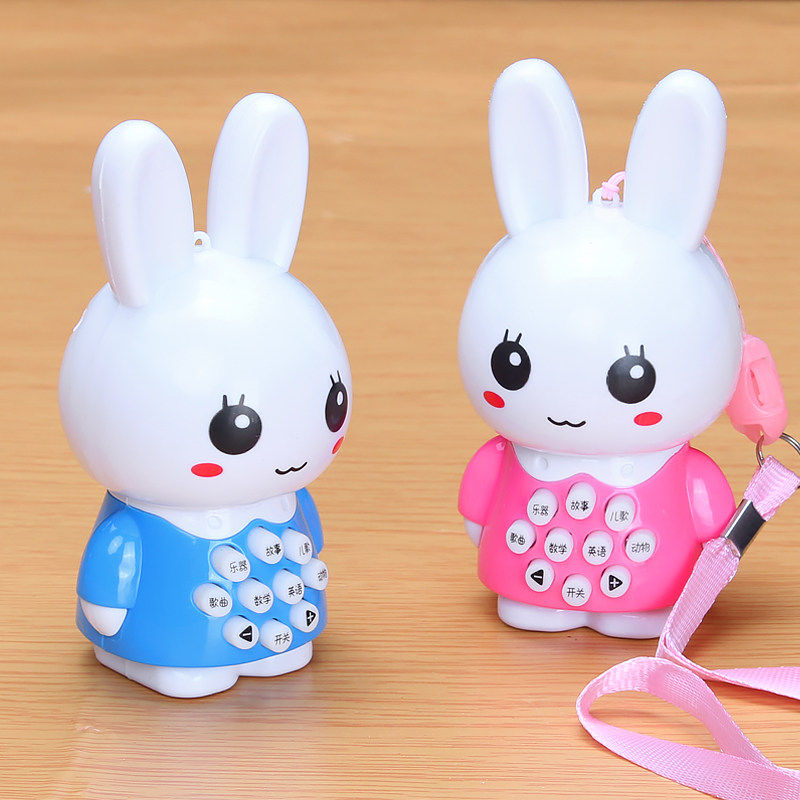 儿童玩具迷你兔子智能早教讲故事机儿歌播放婴儿益智英语启蒙宝宝,玩具/童车/益智/积木/模型,儿童故事机/熏听机/口袋播放器,淘宝优惠券,粉丝福利购,淘宝优惠卷