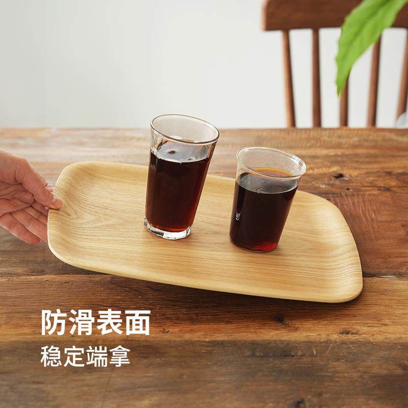 霜山水曲柳托盘家用防滑木制茶盘长方形简约日式下午茶餐盘收纳盘,餐饮具,餐用托盘,淘宝优惠券,粉丝福利购,淘宝优惠卷
