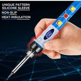 厂家跨境恒温电烙铁套装可调温带开关电焊笔维修焊接工具包