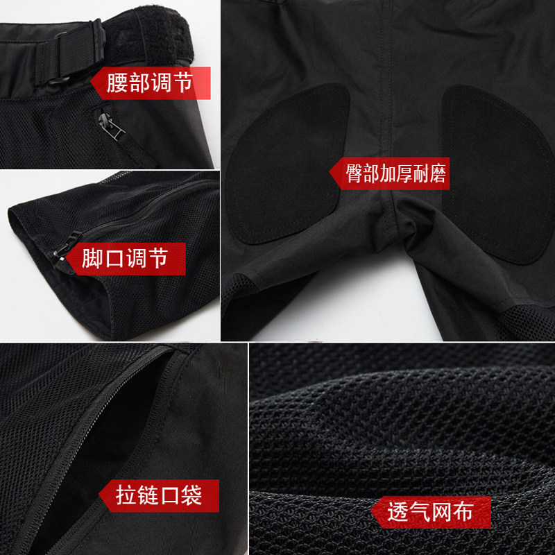 LS2骑行服男摩托车夏季网眼透气防摔机车服赛车男女骑士服套装