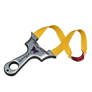 新款弹弓龙齿蝴蝶快压高精度精准户外扁皮弓蝴蝶弹工器成人弓撑头