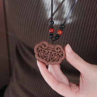 合香珠天然中药手串玫瑰花沉香 香薰项链吊坠diy非遗传承药材饰品