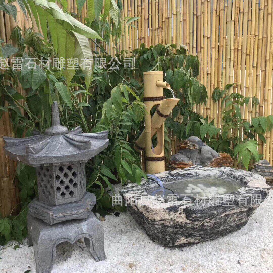 天然大理石材洗手盆庭院水池台盆花园别墅一体整石花岗岩立柱水槽