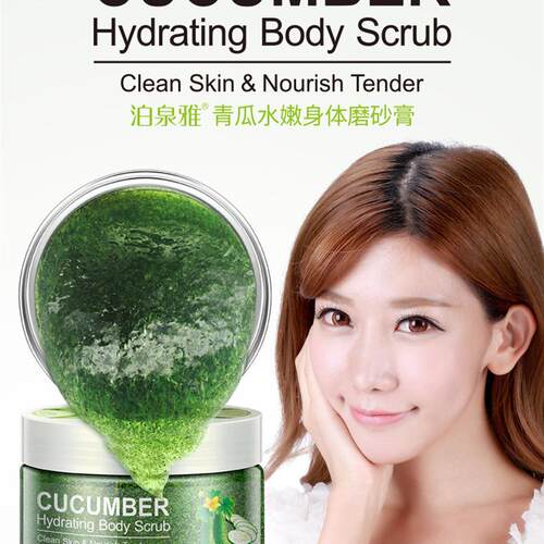 cucumber face Body Scrub Exfoliating Gel Whitening青瓜磨砂膏