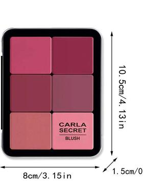 12-color blush palette Matte blush palette creamy