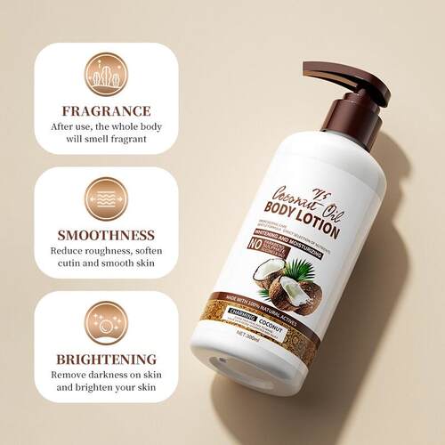 Coconut Oil Face Body Lotion Cream Whitening Moisturizing乳