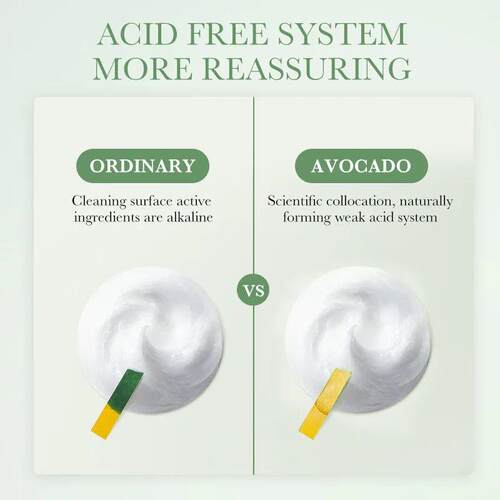 Avocado Facial Cleanser Face Wash Foam Face Cleanser Moistur