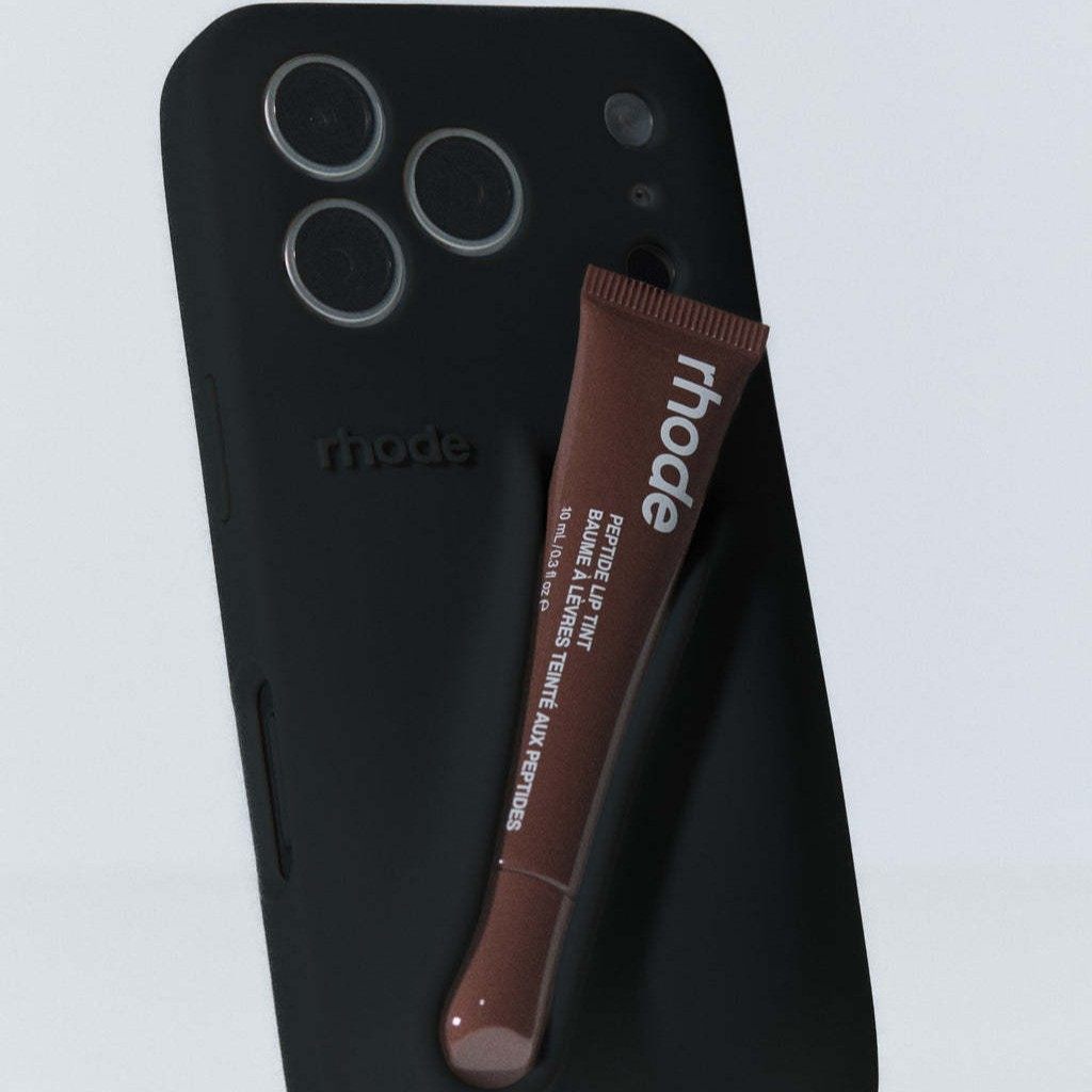 跨境高质量海莉rhode同款唇彩精孔超软硅胶手机壳iPhone17pm