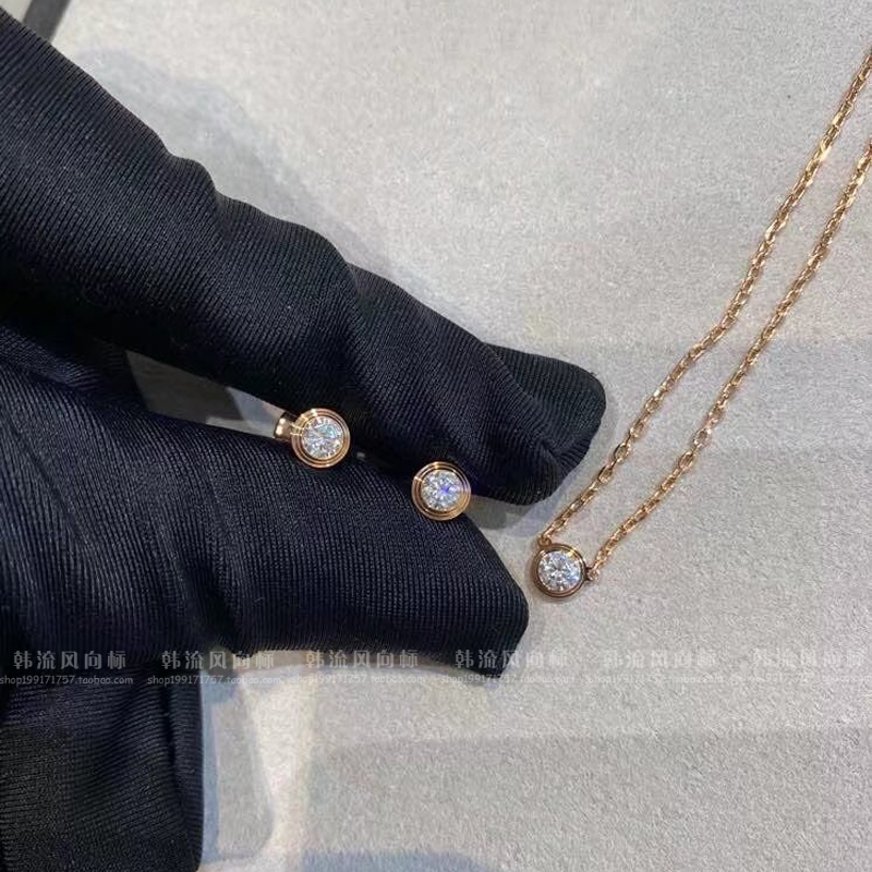 20分钻单钻飞碟项链飞碟耳钉