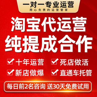 淘宝个人店铺代运营网店托管天猫代运营电商优化全店托管运营