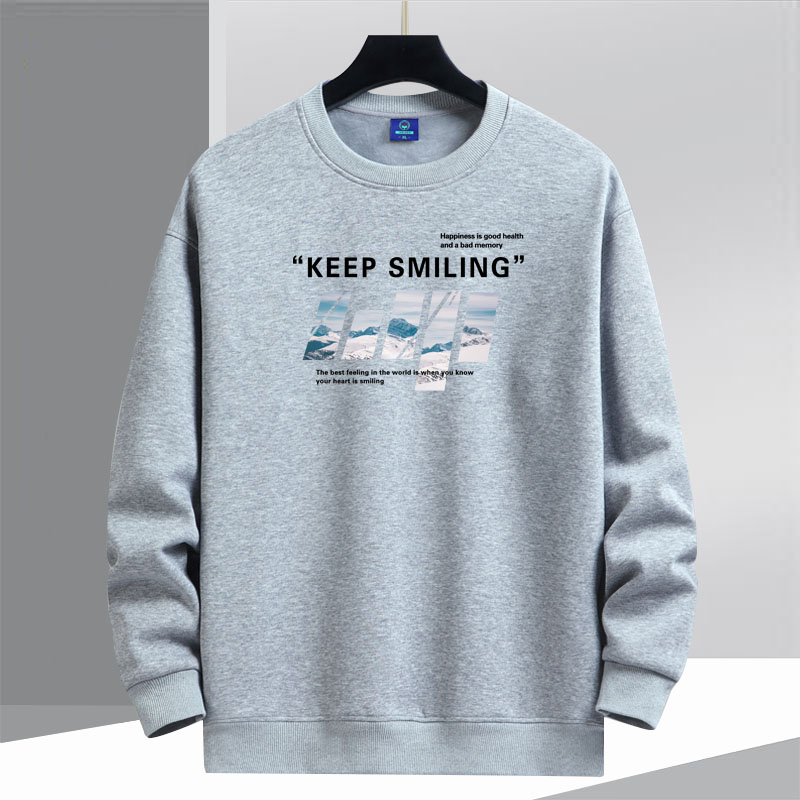 NASA原创秋冬重磅加绒加厚纯棉圆领卫衣男套头男装长袖男生运动服