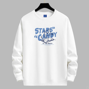 NASA新款纯棉重磅卫衣圆领套头男士青年学生宽松保暖打底衫上衣潮