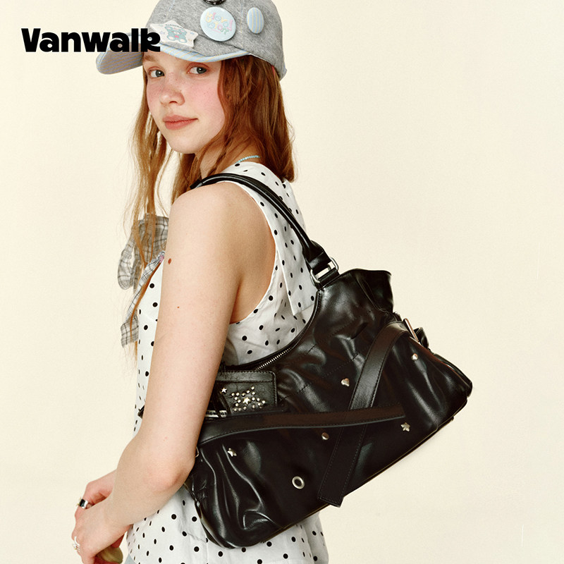 VANWALK/出走女款通勤手提托特包
