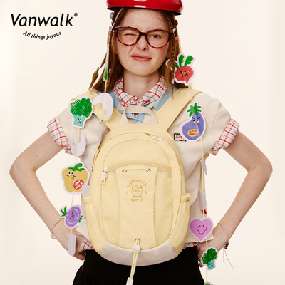 VANWALK fun market可爱日系学院风少女初高中生小书包休闲双肩包
