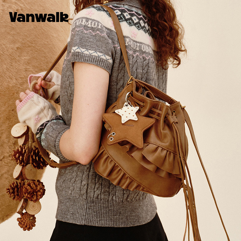 VANWALK/出走高级感单双肩一体包