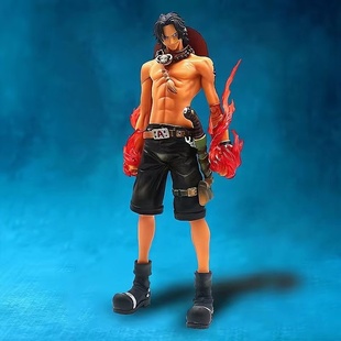 优质版海贼王GK火拳艾斯手办大组里艾斯站姿动漫模型玩具摆件礼物