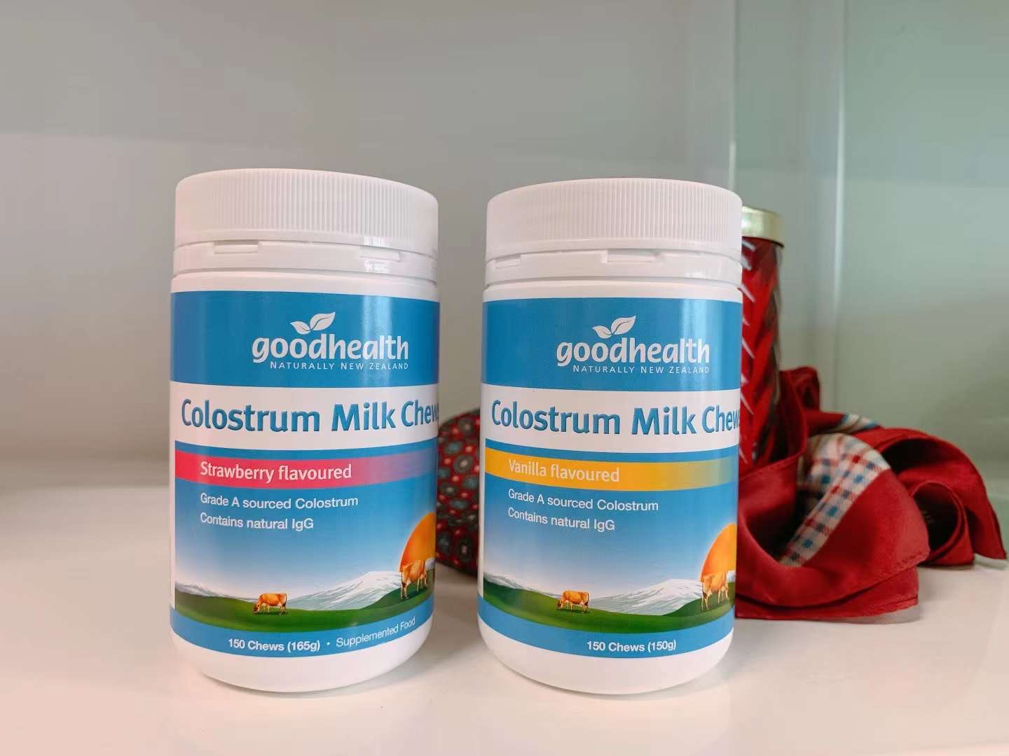 新西兰 GoodHealth 好健康牛初乳片150片 香草味