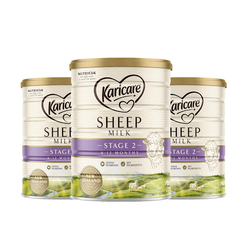 【3罐】新西兰 karicare可瑞康婴儿绵羊奶2段 900g 一箱3罐包邮税