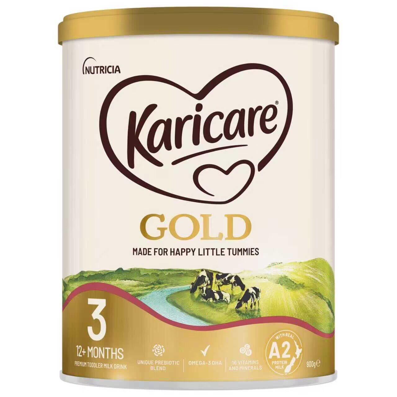 【3罐】新西兰 Karicare可瑞康A2金装加强三3段3罐一箱包邮税新版