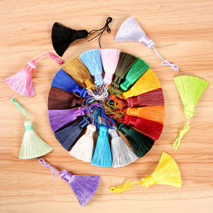 高档中国结特细软滑真丝人造丝冰丝流苏 穗子