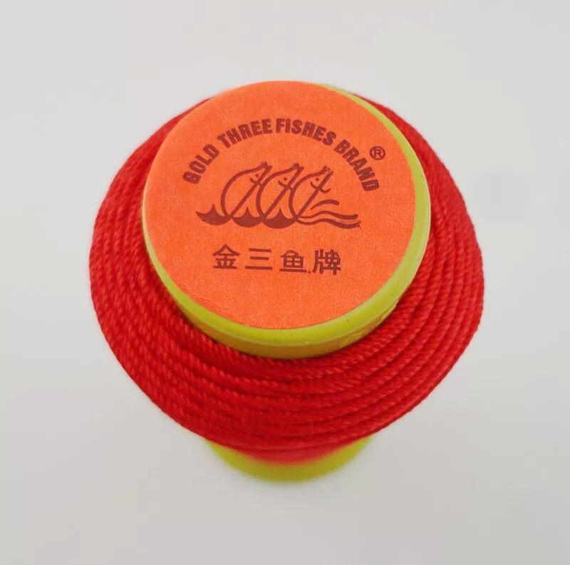 DIY JEWELRY ACCESSORIES HAND-WOVEN THREAD RED ROPE BRACELET NECKLACE SPECIAL THREAD GOLD THREE FISH BRAND NYLON STRANDS