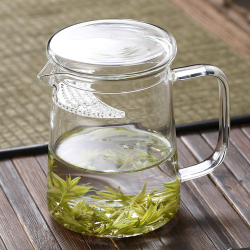 公道杯月牙过滤泡茶杯一体过滤