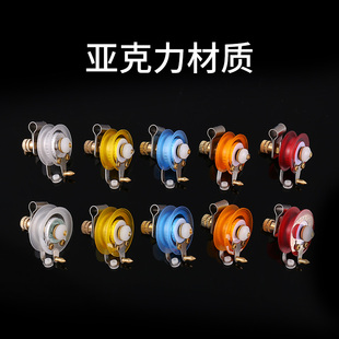 台州传统钓小渔轮鱼线轮手竿长杆短线轮亚克力轮收线轮草洞泄力轮