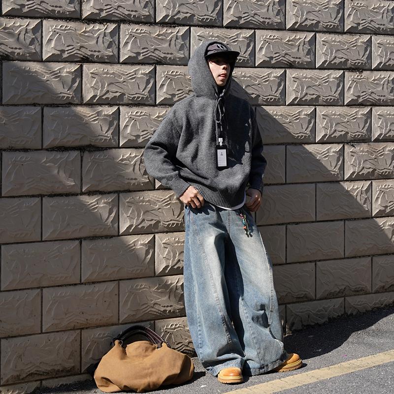 秋冬DGZZ毛衣高级感针织衫连帽