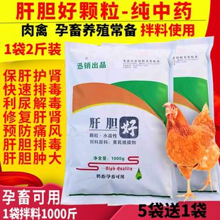 肝胆颗粒兽用母猪净化排毒保肝护肾灵猪牛羊畜禽鸡肝炎健脾消食