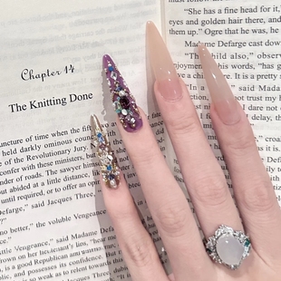 甄嬛护甲熹妃回宫纯手工穿戴甲宫廷风美甲贴片成品钻包材料包