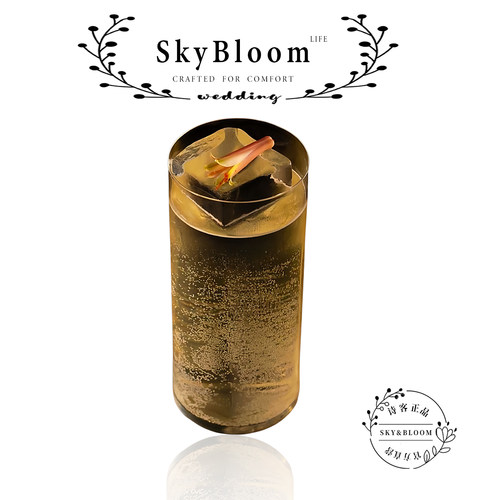 SkyBloom极简圆柱杯耐热鸡尾酒杯