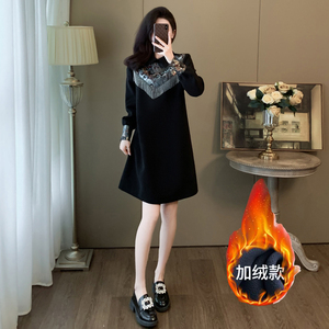 新中式国风改良旗袍连衣裙女春秋2025新款加绒加厚显瘦高级感裙子