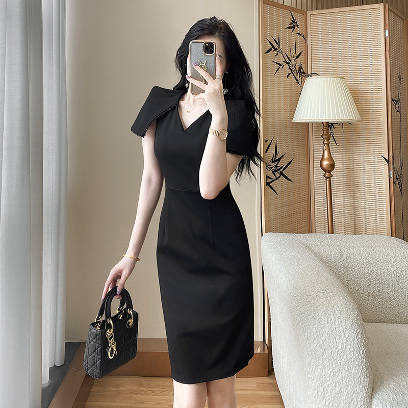 2024新款夏季黑色连衣裙