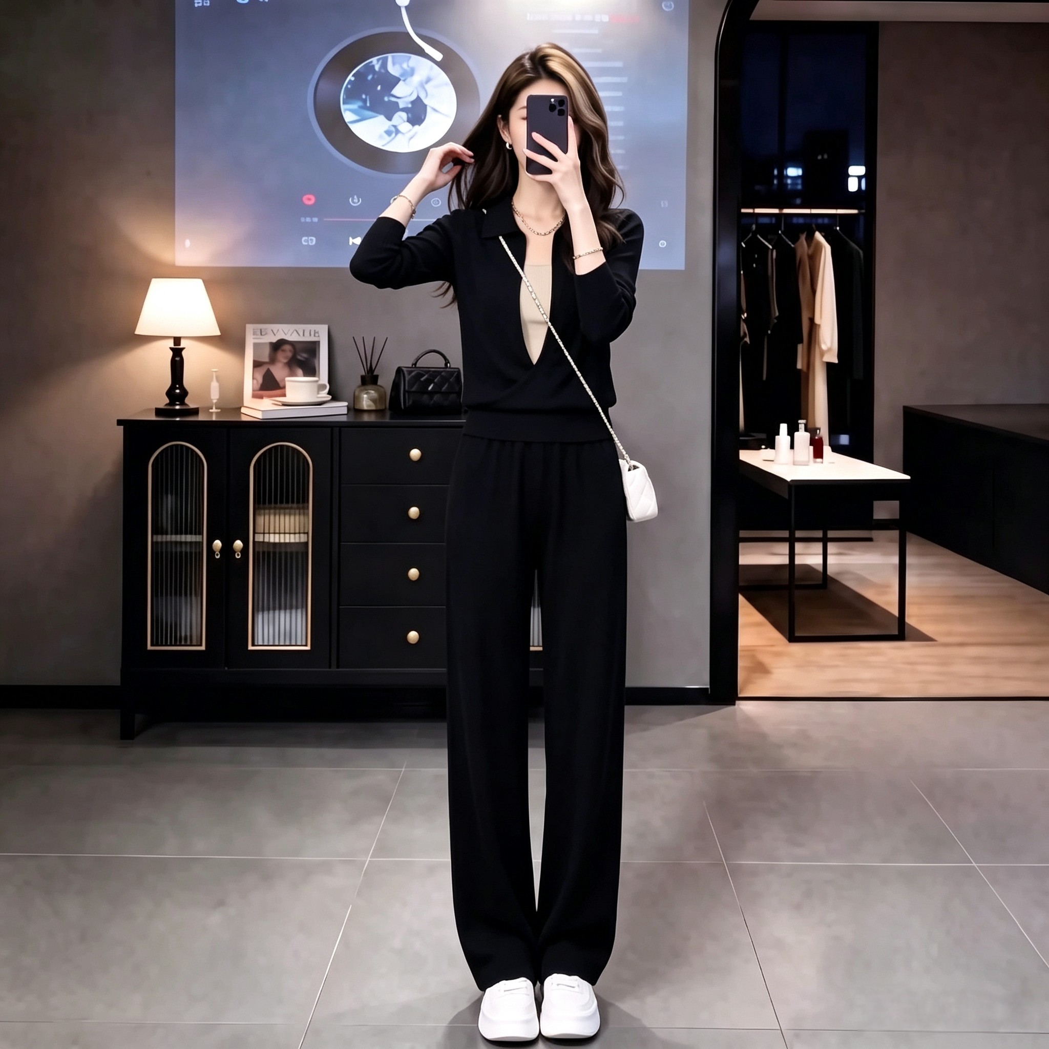 2026新款卫衣阔腿裤两件套女