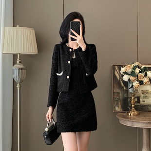 小香风套装裙女2025新款秋季高级感气质名媛高端小洋装两件套裙子