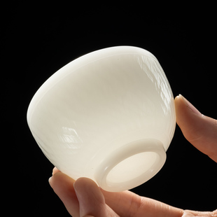 古垚/陈清宜手工德化白瓷茶杯冰玉瓷品茗杯高端节日礼品瓷礼盒装