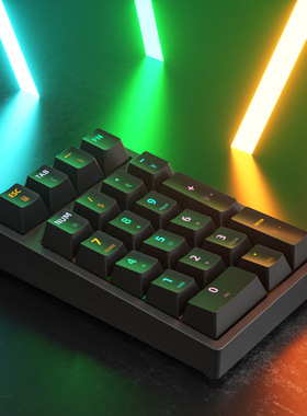 数字键盘多功能小键盘有线RGB背光青轴机械数字小键盘银行键盘